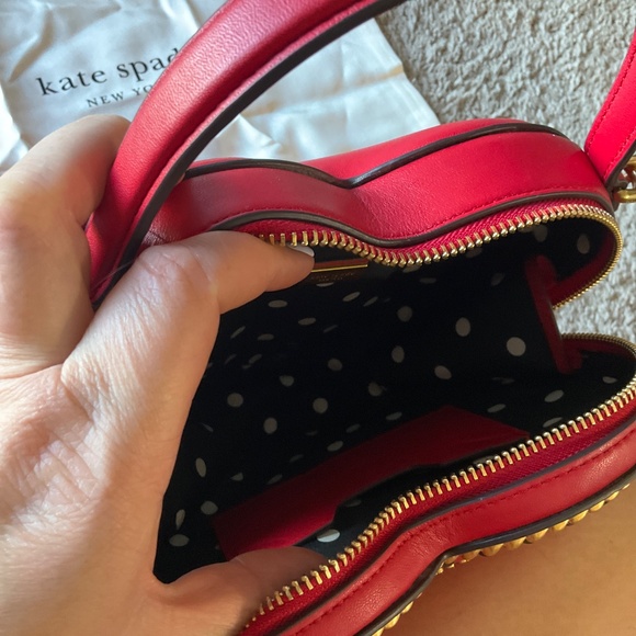 Kate Spade Heart-Shaped Red Mini Bag - Picture 10 of 10